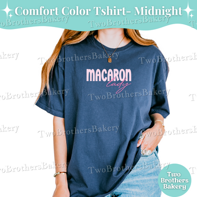 Macaron Lady Shirt, Baking Tee, Pink Retro Baking Shirt, Macaron Baker Gift, Cottage Bakery T-Shirt, Macaron Lover Gift, Macaron Mom Tee