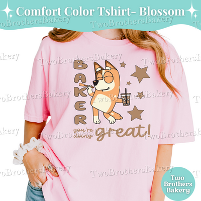 Chilli Quote Tee, Baking Mom Tee, Baking Shirt for Women, Cartoon Inspired Baker Gift, Mom and Me Baking Shirt, B!uey Tshirt for Mom