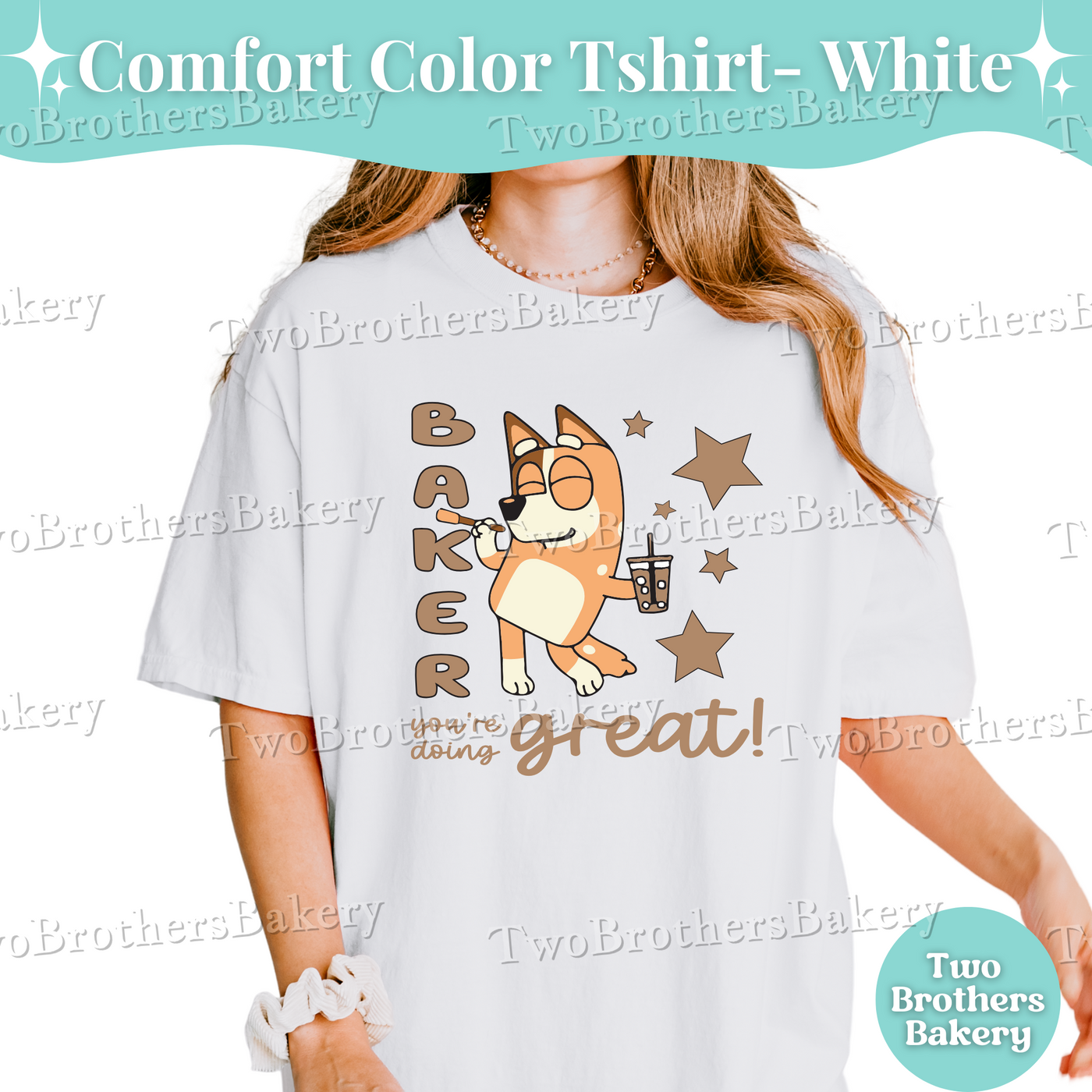 Chilli Quote Tee, Baking Mom Tee, Baking Shirt for Women, Cartoon Inspired Baker Gift, Mom and Me Baking Shirt, B!uey Tshirt for Mom