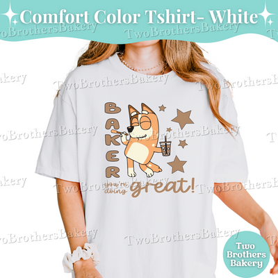 Chilli Quote Tee, Baking Mom Tee, Baking Shirt for Women, Cartoon Inspired Baker Gift, Mom and Me Baking Shirt, B!uey Tshirt for Mom