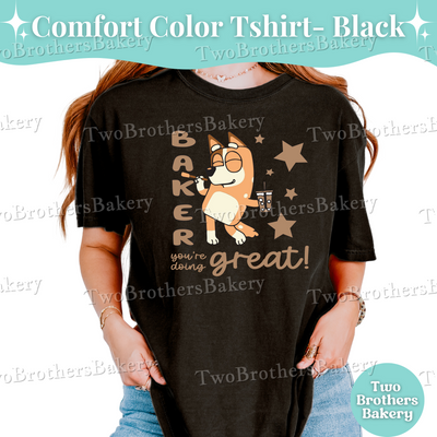 Chilli Quote Tee, Baking Mom Tee, Baking Shirt for Women, Cartoon Inspired Baker Gift, Mom and Me Baking Shirt, B!uey Tshirt for Mom