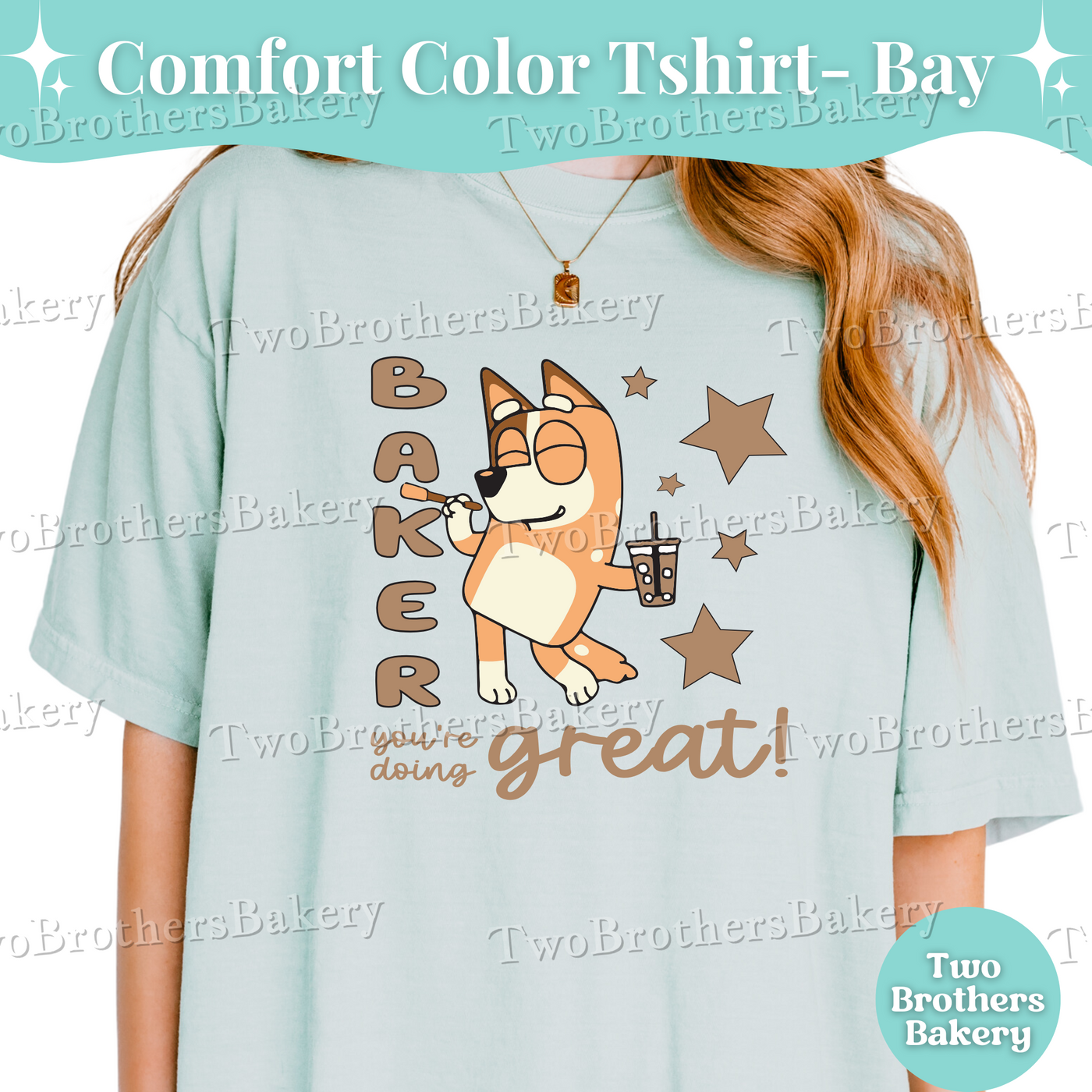 Chilli Quote Tee, Baking Mom Tee, Baking Shirt for Women, Cartoon Inspired Baker Gift, Mom and Me Baking Shirt, B!uey Tshirt for Mom