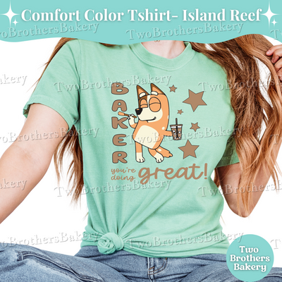 Chilli Quote Tee, Baking Mom Tee, Baking Shirt for Women, Cartoon Inspired Baker Gift, Mom and Me Baking Shirt, B!uey Tshirt for Mom