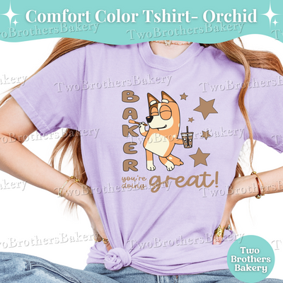 Chilli Quote Tee, Baking Mom Tee, Baking Shirt for Women, Cartoon Inspired Baker Gift, Mom and Me Baking Shirt, B!uey Tshirt for Mom