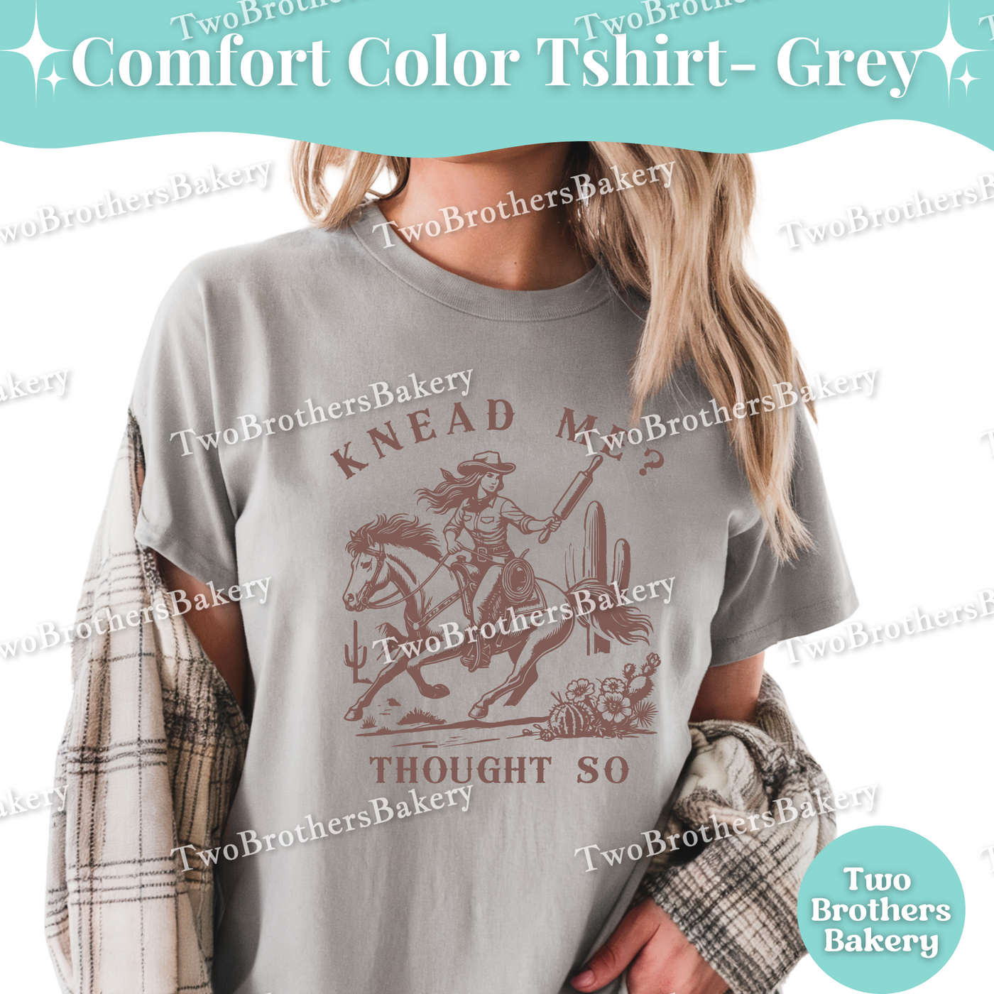Knead Me Baking Shirt, Western Cowgirl Baker Tee, Rodeo Dough Maker, Country Kitchen T-Shirt, Funny Bread Cookie Baker Gift, Southern Baker