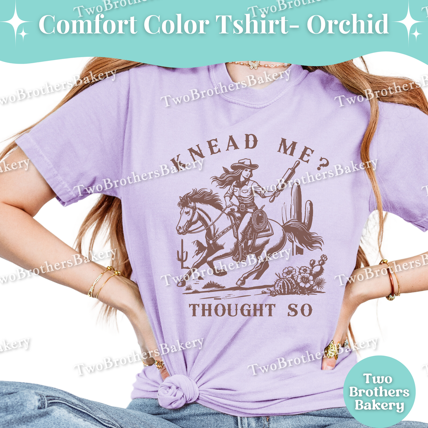 Knead Me Baking Shirt, Western Cowgirl Baker Tee, Rodeo Dough Maker, Country Kitchen T-Shirt, Funny Bread Cookie Baker Gift, Southern Baker