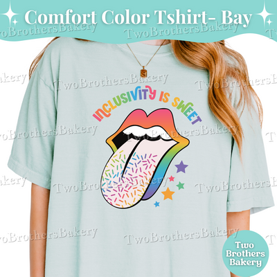 Inclusivity Is Sweet Shirt, LGBTQIA+ Tee, Pride Bakers & Allies, Rainbow Sprinkle Tee, Pride Bakery Gift, Pride Baking Shirt, Rainbow Tee