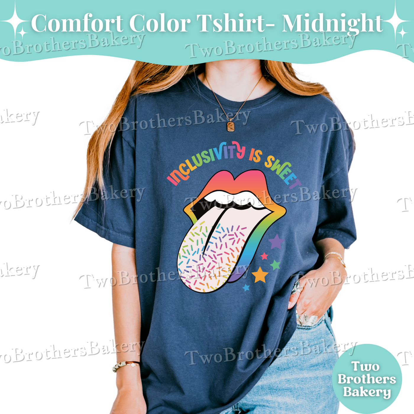 Inclusivity Is Sweet Shirt, LGBTQIA+ Tee, Pride Bakers & Allies, Rainbow Sprinkle Tee, Pride Bakery Gift, Pride Baking Shirt, Rainbow Tee