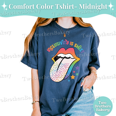 Inclusivity Is Sweet Shirt, LGBTQIA+ Tee, Pride Bakers & Allies, Rainbow Sprinkle Tee, Pride Bakery Gift, Pride Baking Shirt, Rainbow Tee