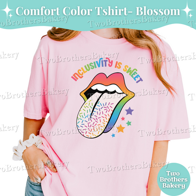 Inclusivity Is Sweet Shirt, LGBTQIA+ Tee, Pride Bakers & Allies, Rainbow Sprinkle Tee, Pride Bakery Gift, Pride Baking Shirt, Rainbow Tee