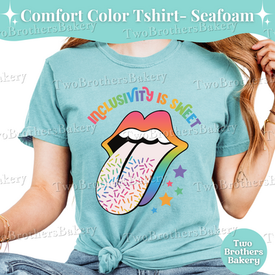 Inclusivity Is Sweet Shirt, LGBTQIA+ Tee, Pride Bakers & Allies, Rainbow Sprinkle Tee, Pride Bakery Gift, Pride Baking Shirt, Rainbow Tee