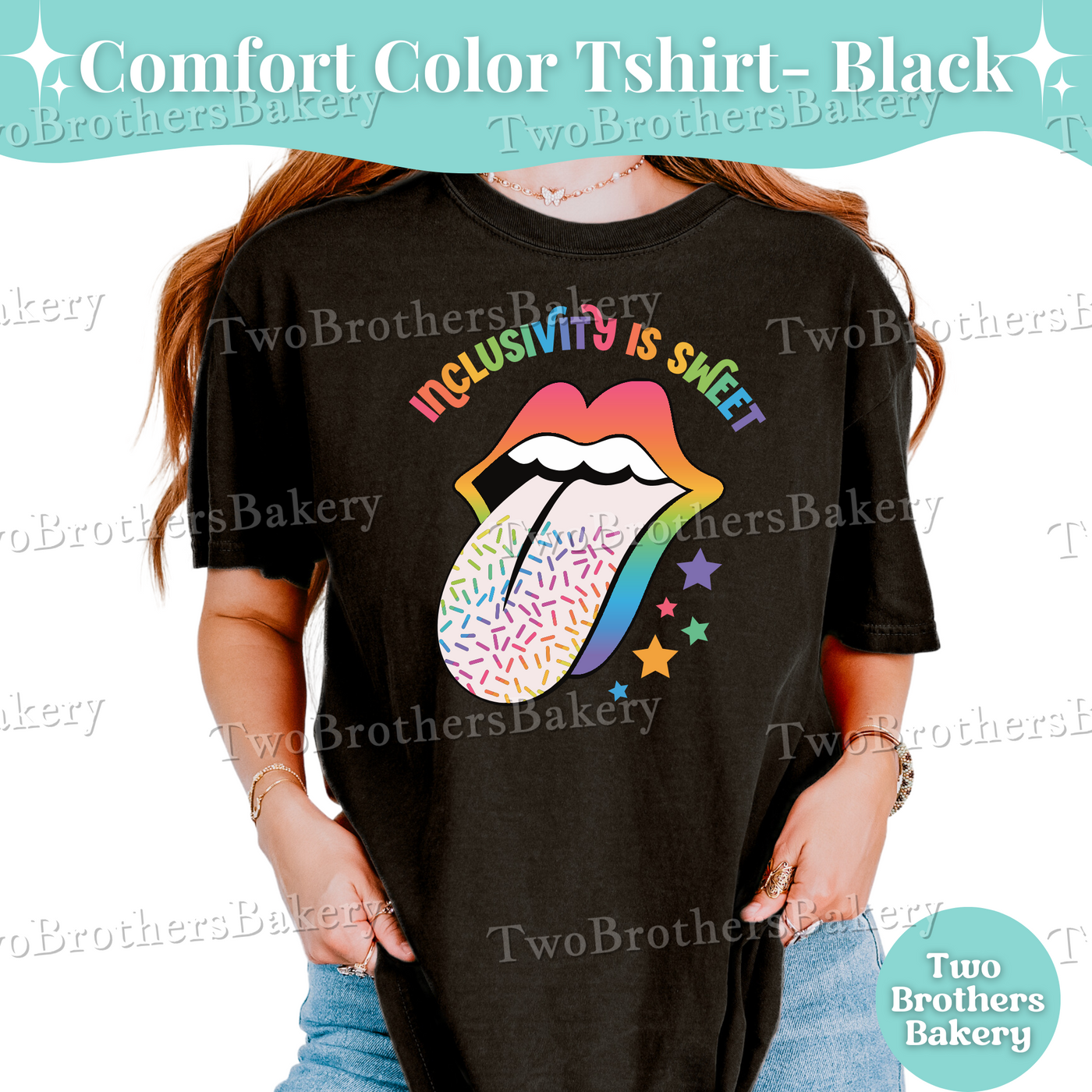 Inclusivity Is Sweet Shirt, LGBTQIA+ Tee, Pride Bakers & Allies, Rainbow Sprinkle Tee, Pride Bakery Gift, Pride Baking Shirt, Rainbow Tee