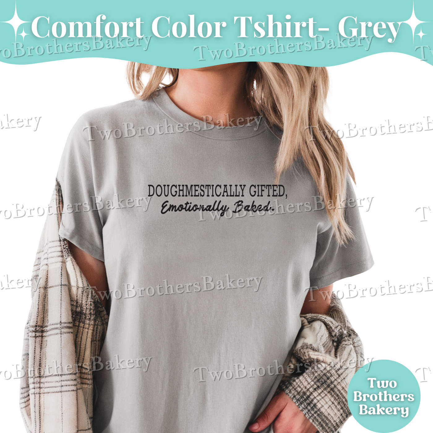 Doughmestically Gifted Shirt, Funny Baking Tee for Moms, Cottage Baker Shirt, Emotionally Baked Gift, Tired Housewife Tee, Baking Humor Gift