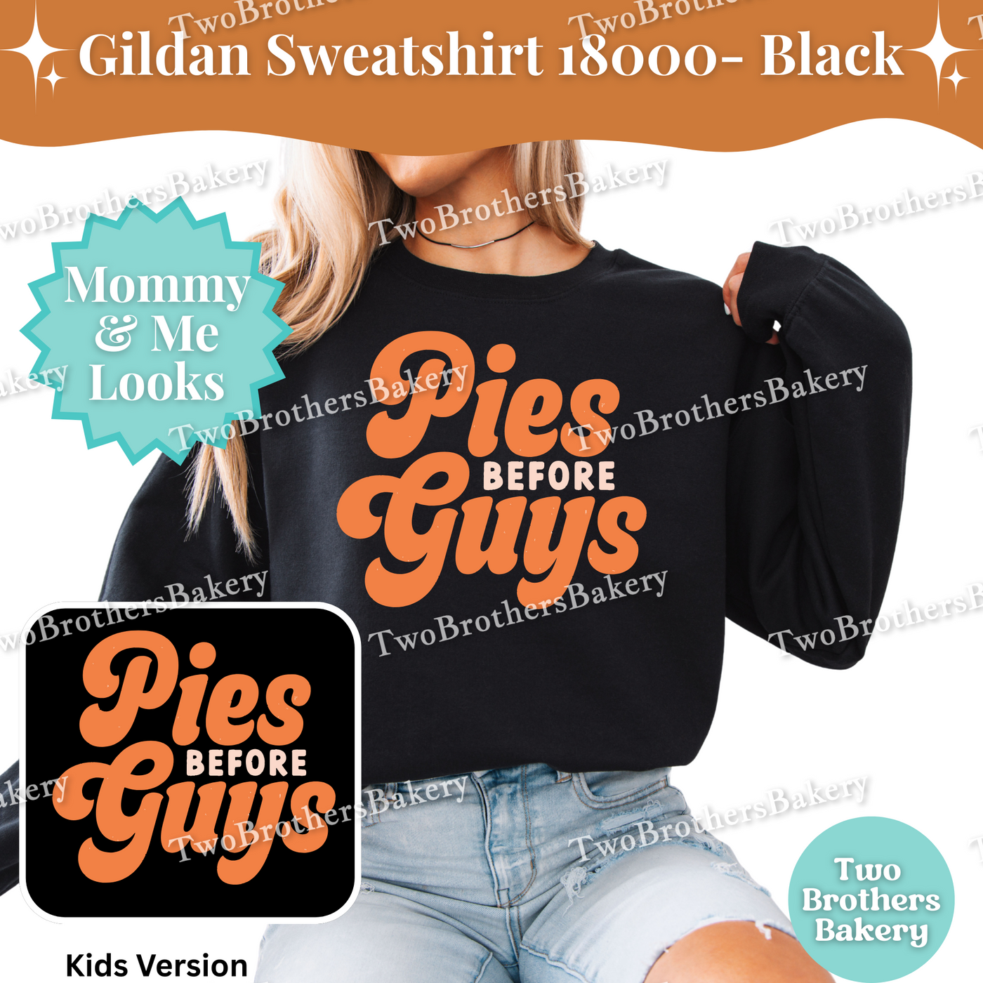 Pies Before Guys Sweatshirt, Retro Thanksgiving Baking Fall Crewneck, Funny Foodie Gift for Bakers & Pie Lovers, Friendsgiving Sweater