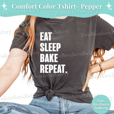 Eat Sleep Bake Repeat T-Shirt, Funny Baking Shirt, Pastry Chef Gift, Cottage Baker Tee, Baking Tshirt, Gift for Bakers, Baking Humor Shirt