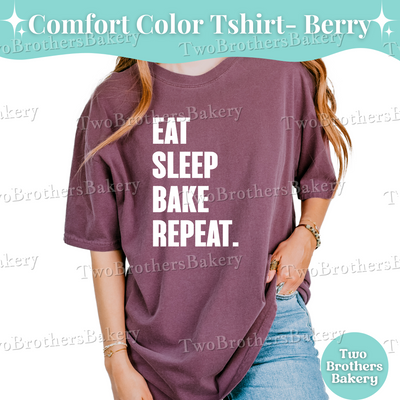 Eat Sleep Bake Repeat T-Shirt, Funny Baking Shirt, Pastry Chef Gift, Cottage Baker Tee, Baking Tshirt, Gift for Bakers, Baking Humor Shirt