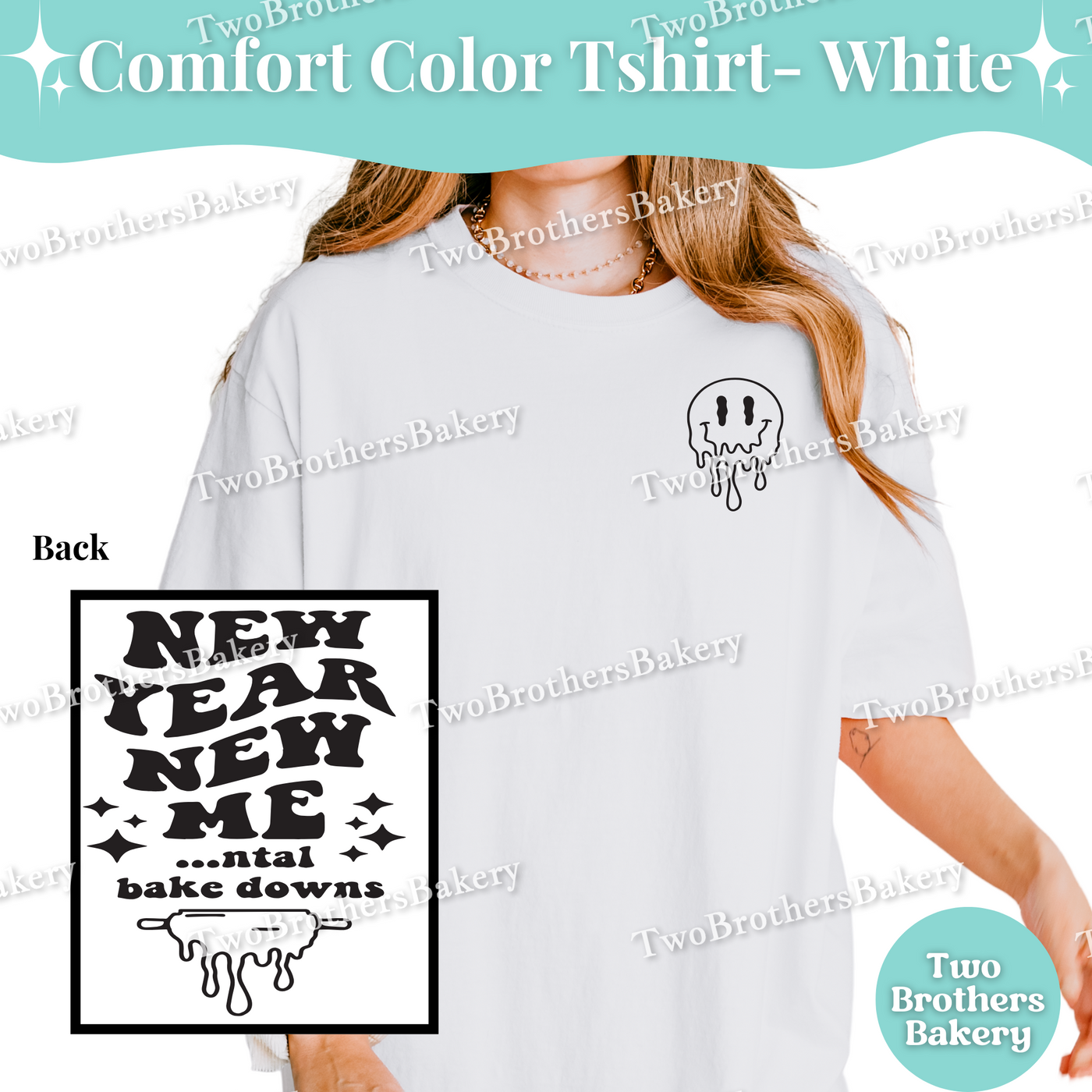 New Year Baking Shirt, Mental Bake Down Tee, Funny Baker Gift, New Years Baking Top, Retro Baking TShirt, Mental Health Tee, Anxious Baker