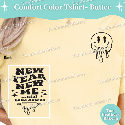 New Year Baking Shirt, Mental Bake Down Tee, Funny Baker Gift, New Years Baking Top, Retro Baking TShirt, Mental Health Tee, Anxious Baker