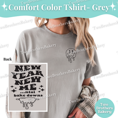 New Year Baking Shirt, Mental Bake Down Tee, Funny Baker Gift, New Years Baking Top, Retro Baking TShirt, Mental Health Tee, Anxious Baker