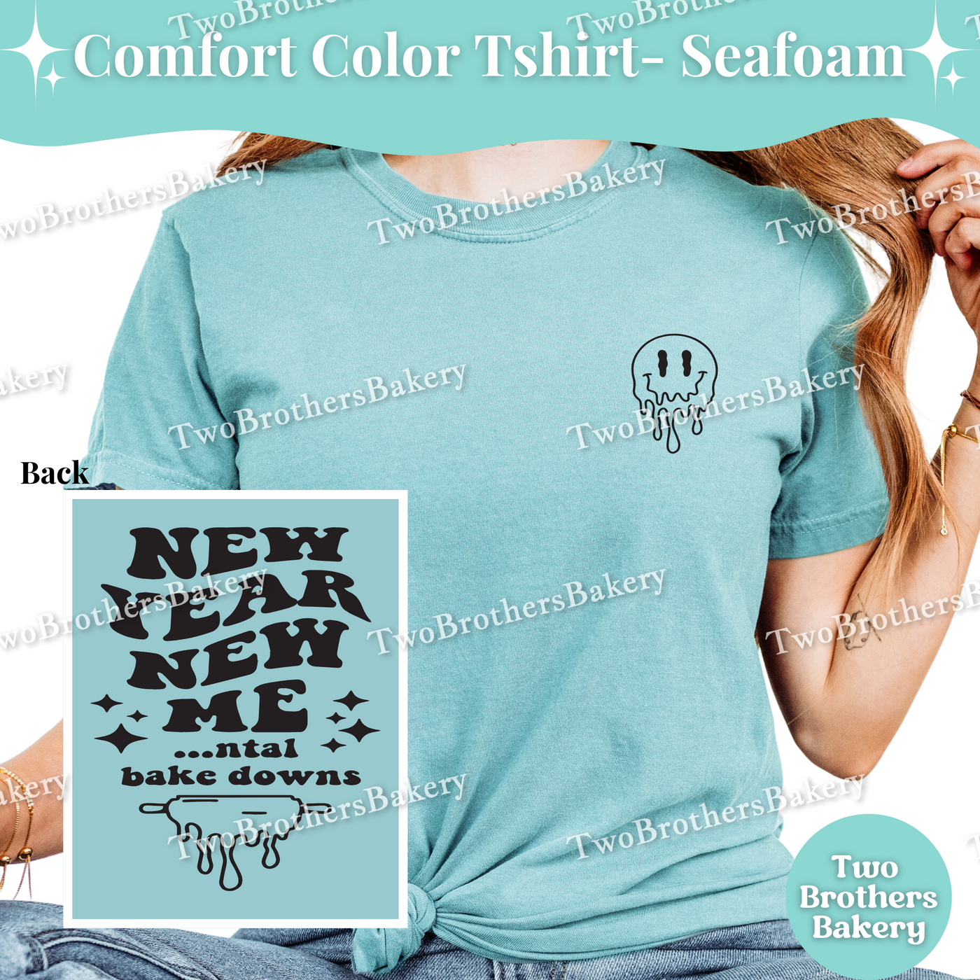 New Year Baking Shirt, Mental Bake Down Tee, Funny Baker Gift, New Years Baking Top, Retro Baking TShirt, Mental Health Tee, Anxious Baker