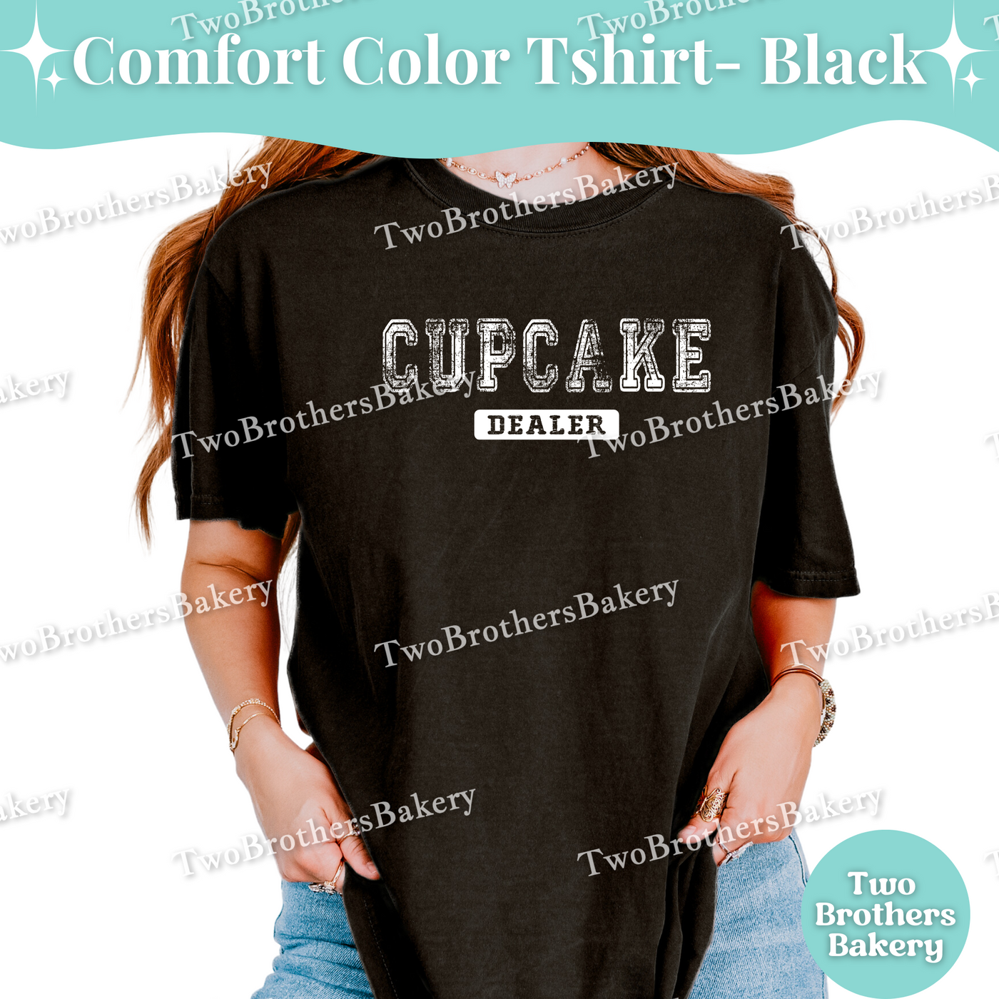 Cupcake Dealer, Distressed Varsity Baking Tee, Matching Family Baking Tees, Cupcake Lover Gift, Mommy and Me Cupcake Tees, Cupcake Bakery