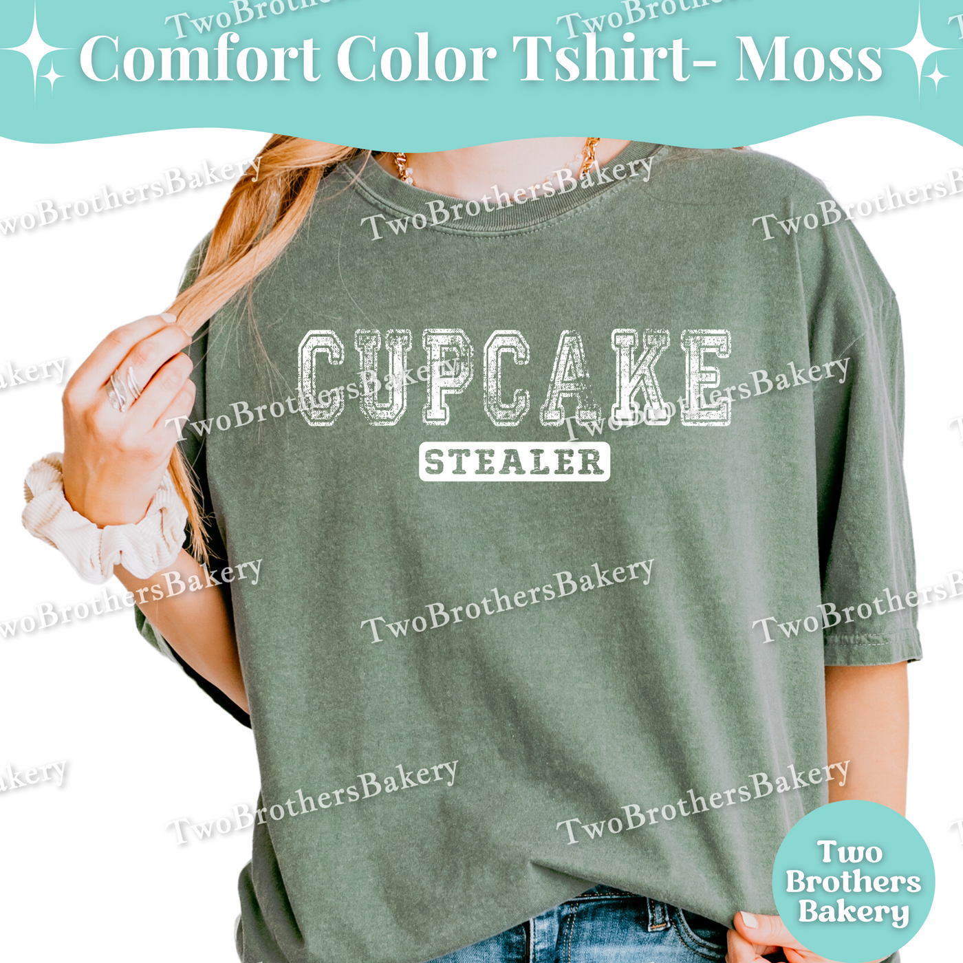 Cupcake Stealer, Distressed Varsity Baking Tee, Matching Family Baking Tees, Cupcake Lover Gift, Mommy and Me Cupcake Tees, Cupcake Bakery