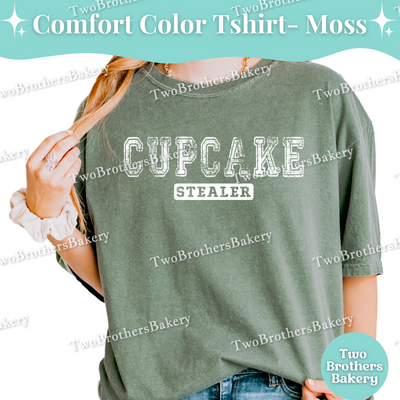 Cupcake Stealer, Distressed Varsity Baking Tee, Matching Family Baking Tees, Cupcake Lover Gift, Mommy and Me Cupcake Tees, Cupcake Bakery