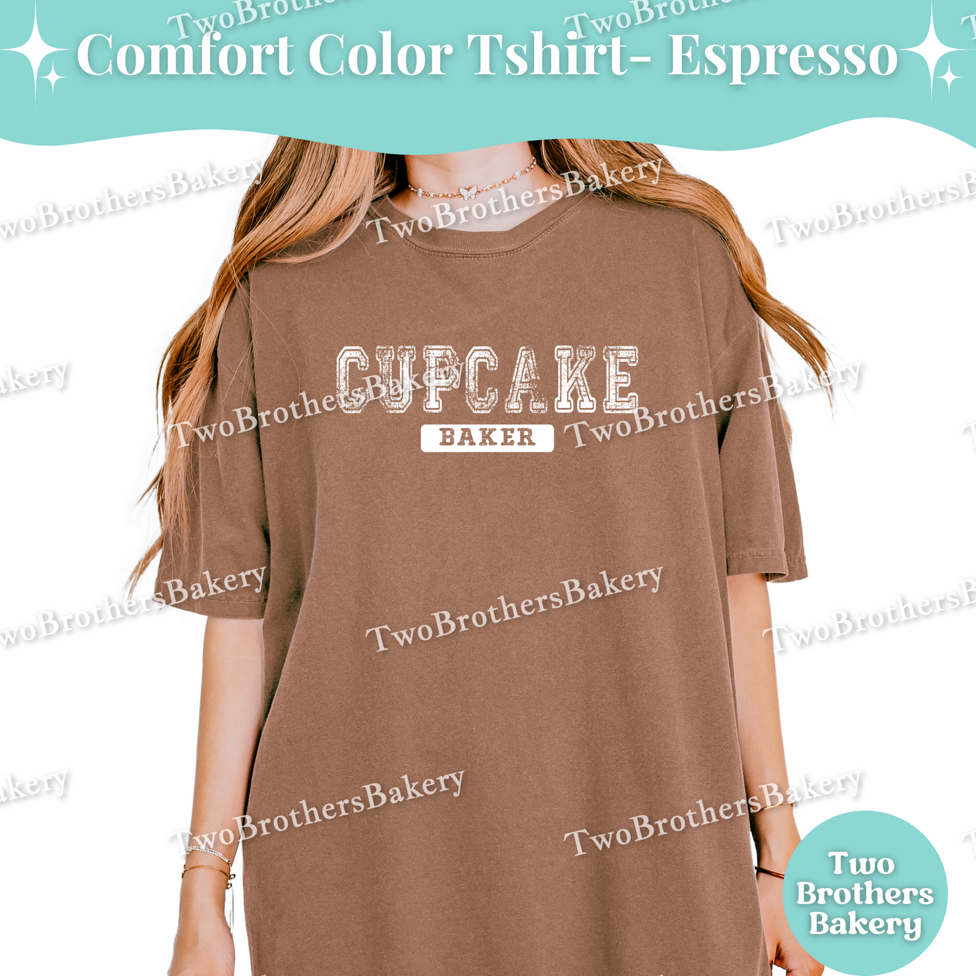 Cupcake Baker, Distressed Varsity Baking Tee, Matching Family Baking Tees, Cupcake Lover Gift, Mommy and Me Cupcake Tees, Cupcake Bakery