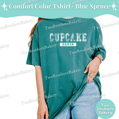 Cupcake Baker, Distressed Varsity Baking Tee, Matching Family Baking Tees, Cupcake Lover Gift, Mommy and Me Cupcake Tees, Cupcake Bakery
