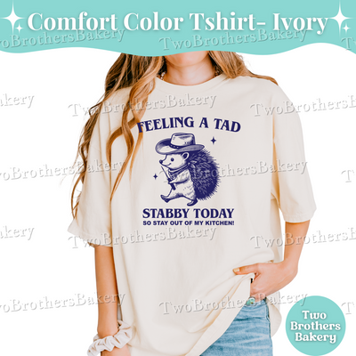 Feeling A Tad Stabby Shirt, Scribe Tool Baker Tee, Funny Cookie Decorator Shirt, Macaron Maker Gift, Baking Humor Shirt, Vintage Baker