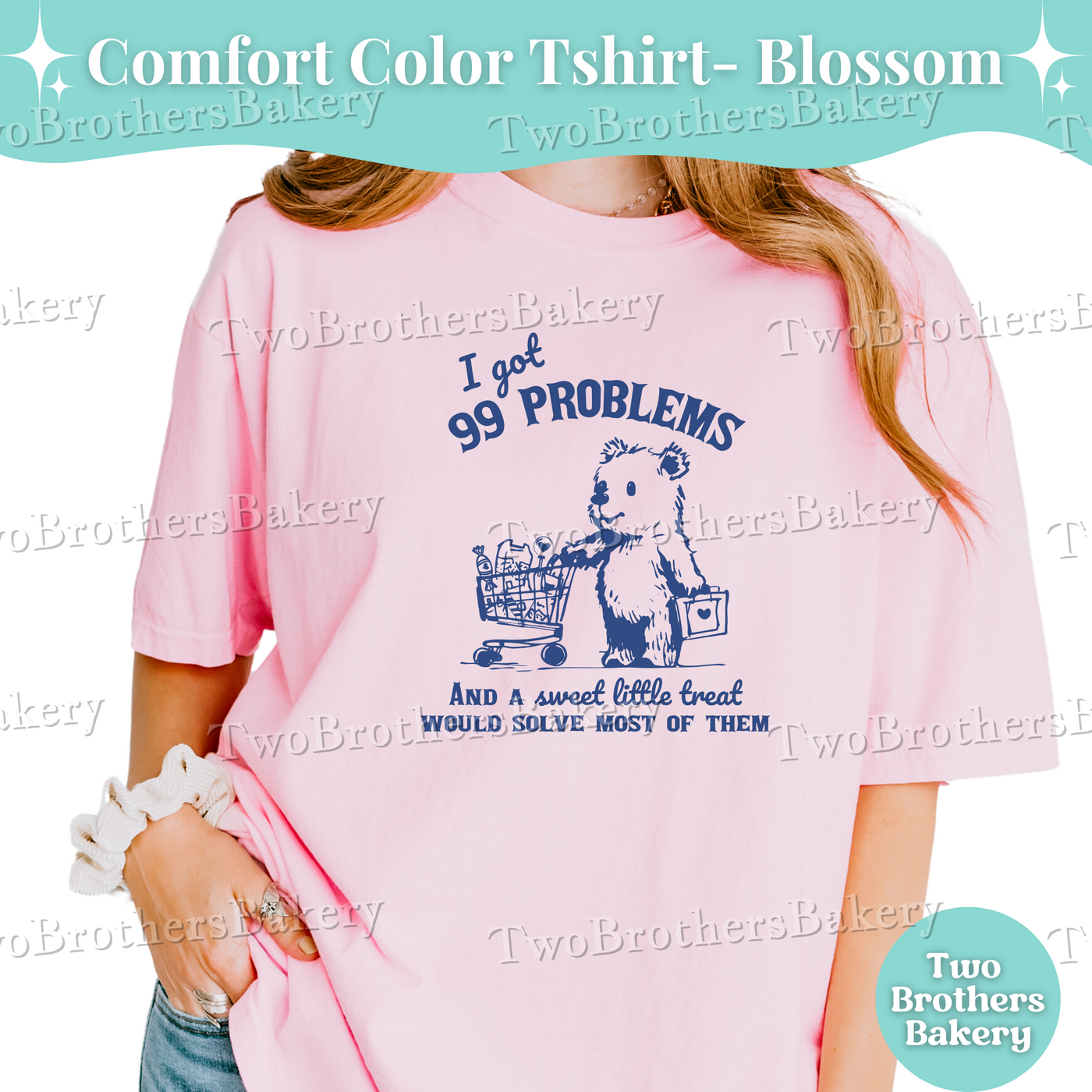 Retro Baking Shirt, Cute Bakery T-Shirt, Baking Lover Tee, Bread Lover Gift, Funny Foodie Shirt, Cottage Baker Top, 99 problems, Sweet Treat