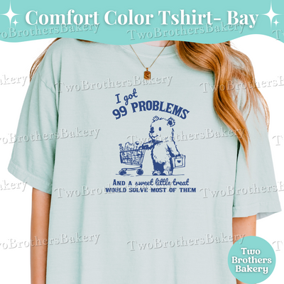 Retro Baking Shirt, Cute Bakery T-Shirt, Baking Lover Tee, Bread Lover Gift, Funny Foodie Shirt, Cottage Baker Top, 99 problems, Sweet Treat