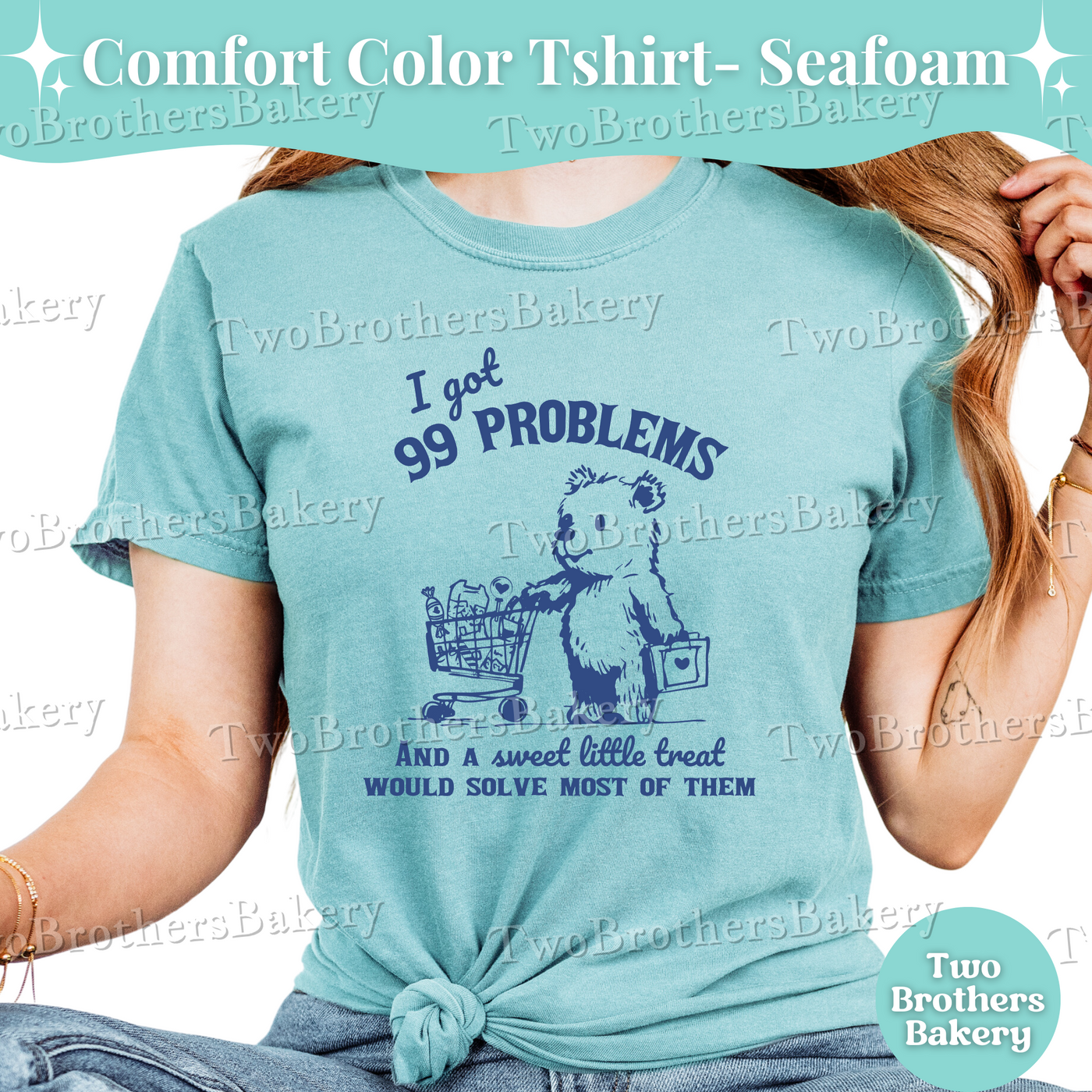 Retro Baking Shirt, Cute Bakery T-Shirt, Baking Lover Tee, Bread Lover Gift, Funny Foodie Shirt, Cottage Baker Top, 99 problems, Sweet Treat