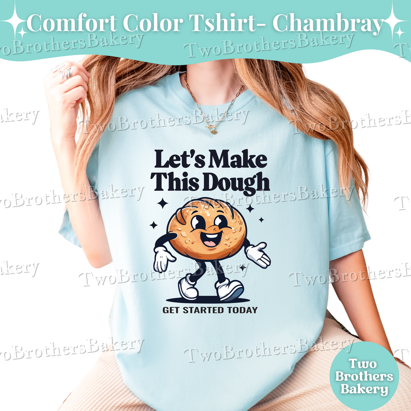 Sourdough Shirt, Lets Make This Dough Tee, Funny Bread Baking Tee, Cottage Bakery Apparel, Baker Business Shirt, Baking Entrepreneur Shirt