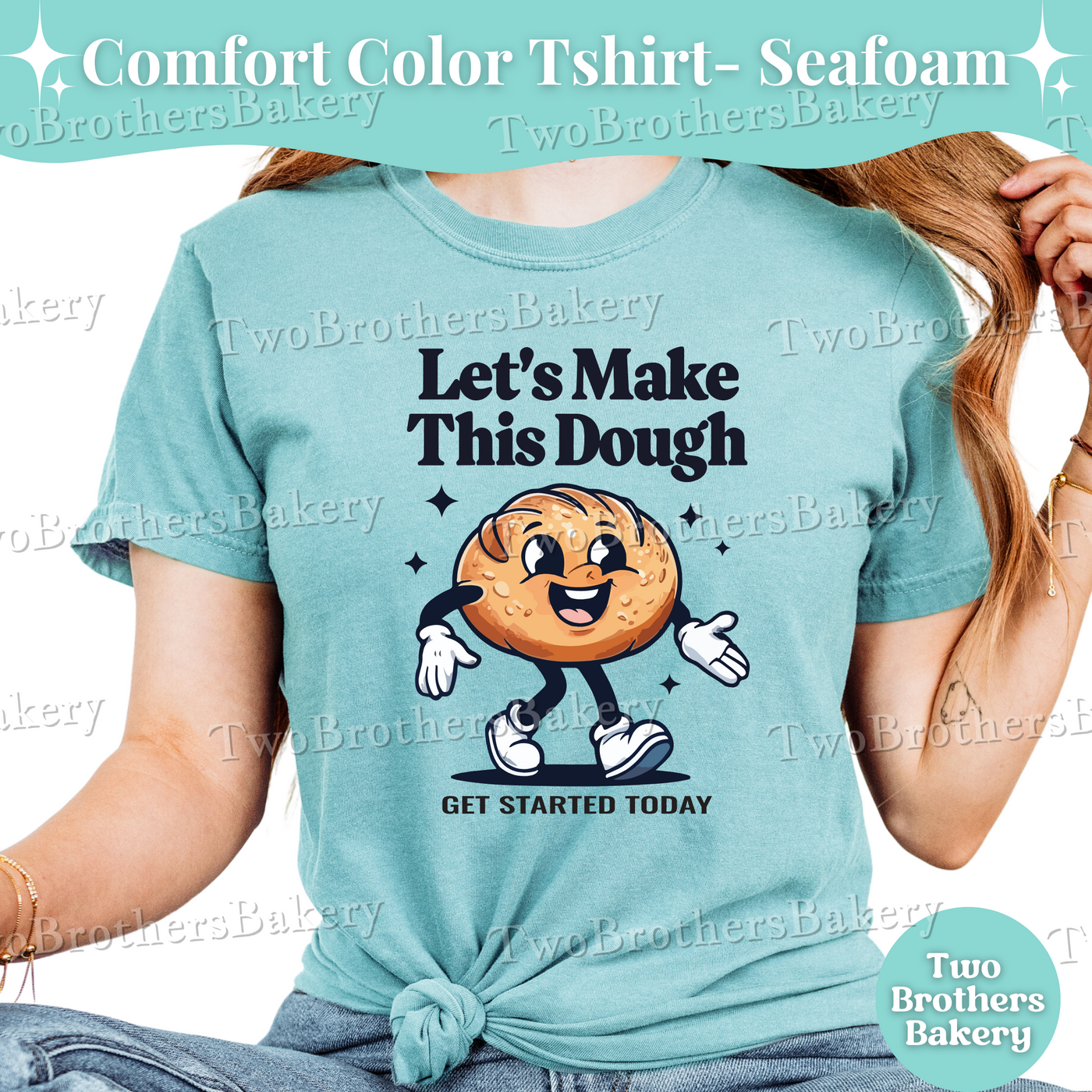 Sourdough Shirt, Lets Make This Dough Tee, Funny Bread Baking Tee, Cottage Bakery Apparel, Baker Business Shirt, Baking Entrepreneur Shirt
