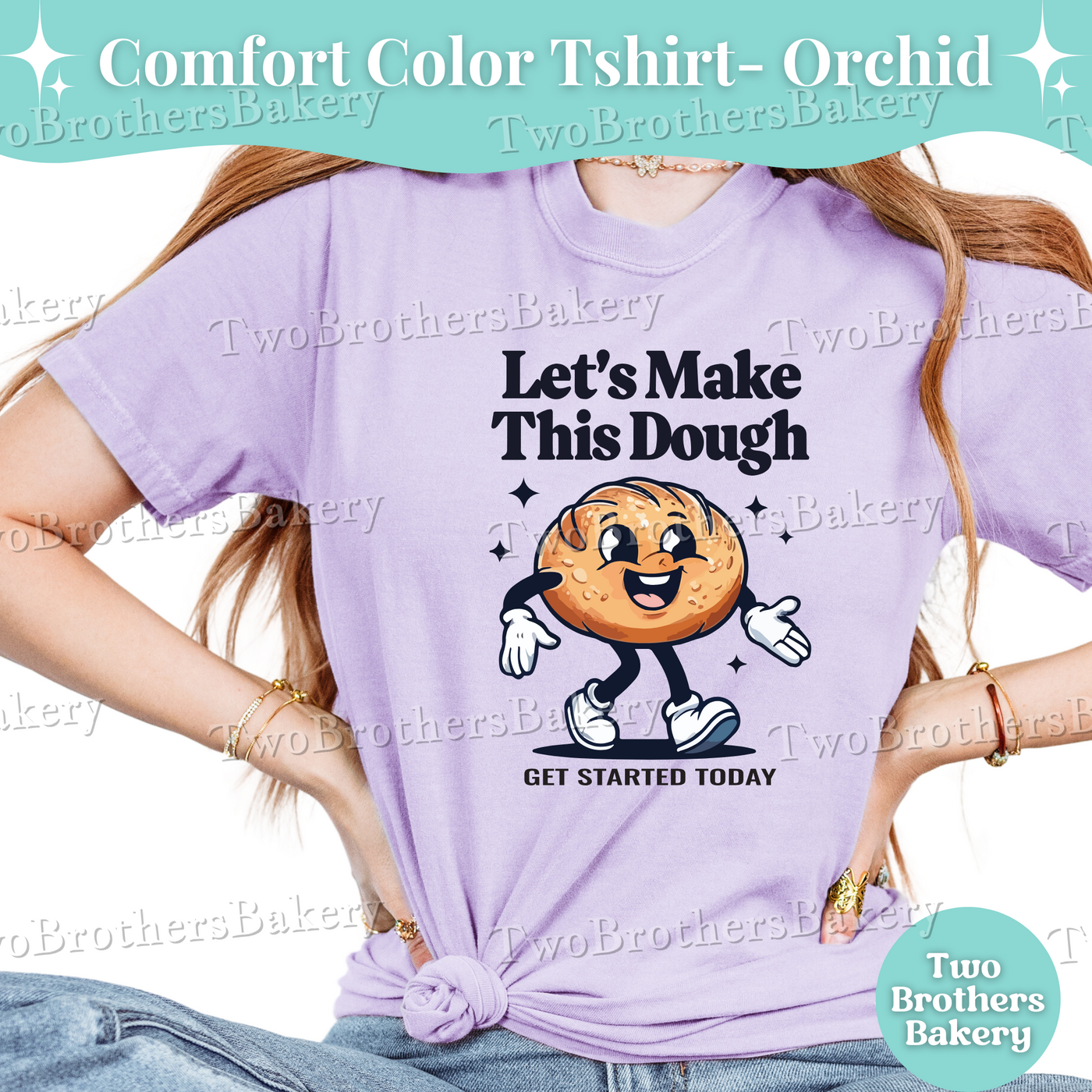 Sourdough Shirt, Lets Make This Dough Tee, Funny Bread Baking Tee, Cottage Bakery Apparel, Baker Business Shirt, Baking Entrepreneur Shirt