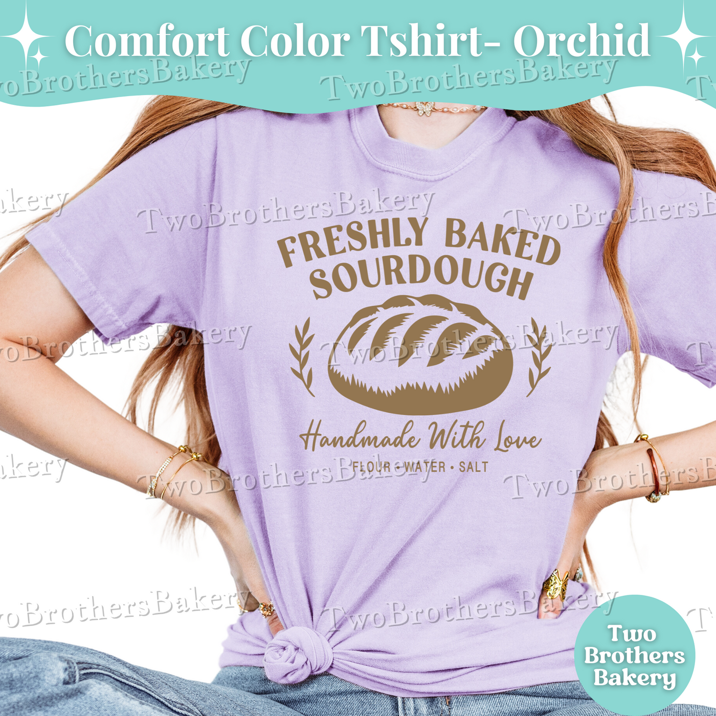 Freshly Baked Sourdough Shirt, Sourdough Baker Tee, Handmade Bread Lover Gift, Sourdough Baker Gift, Flour Water Salt Shirt, Bakery Shirt