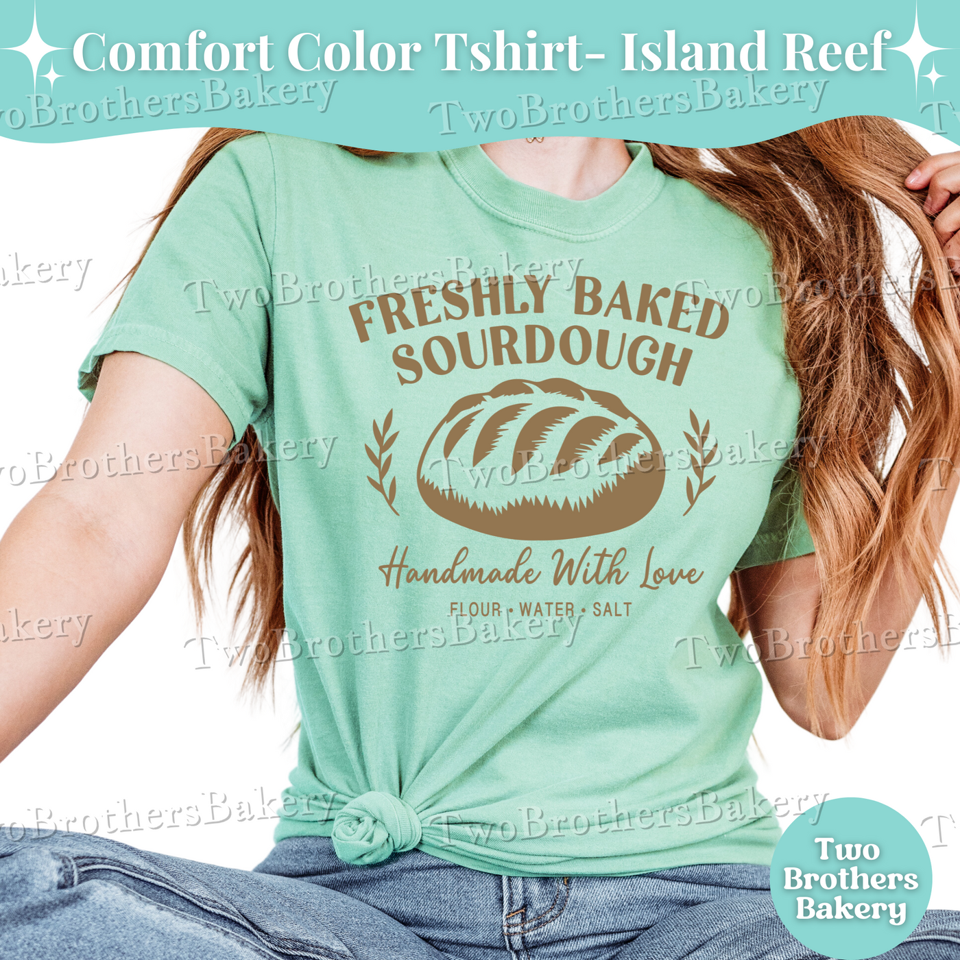 Freshly Baked Sourdough Shirt, Sourdough Baker Tee, Handmade Bread Lover Gift, Sourdough Baker Gift, Flour Water Salt Shirt, Bakery Shirt