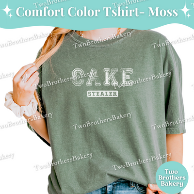 Cake Stealer, Distressed Varsity Baking Tee, Matching Family Baking Tees, Cake Lover Gift, Mommy and Me Cake Tees, Cake Bakery, Cake Tshirt