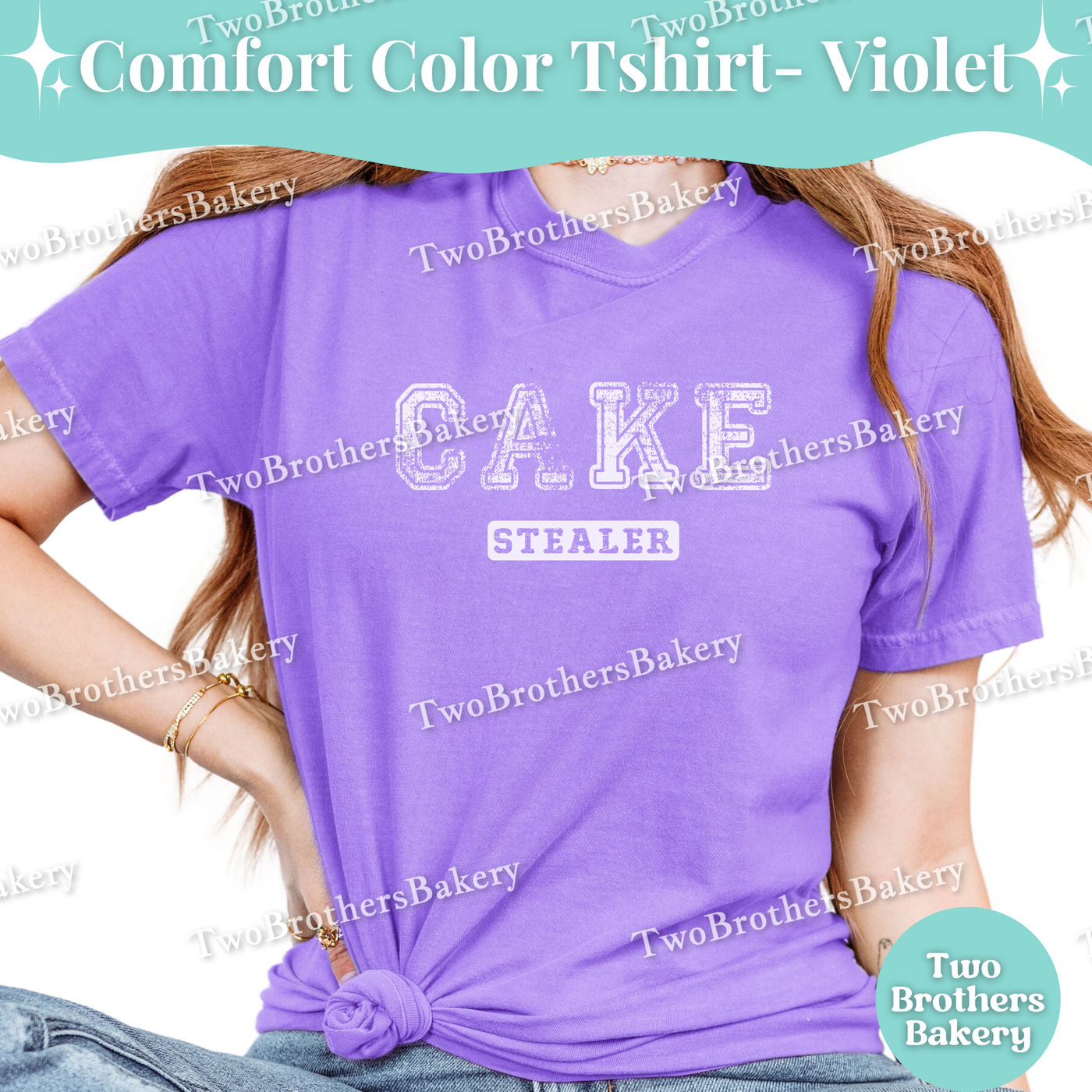 Cake Stealer, Distressed Varsity Baking Tee, Matching Family Baking Tees, Cake Lover Gift, Mommy and Me Cake Tees, Cake Bakery, Cake Tshirt