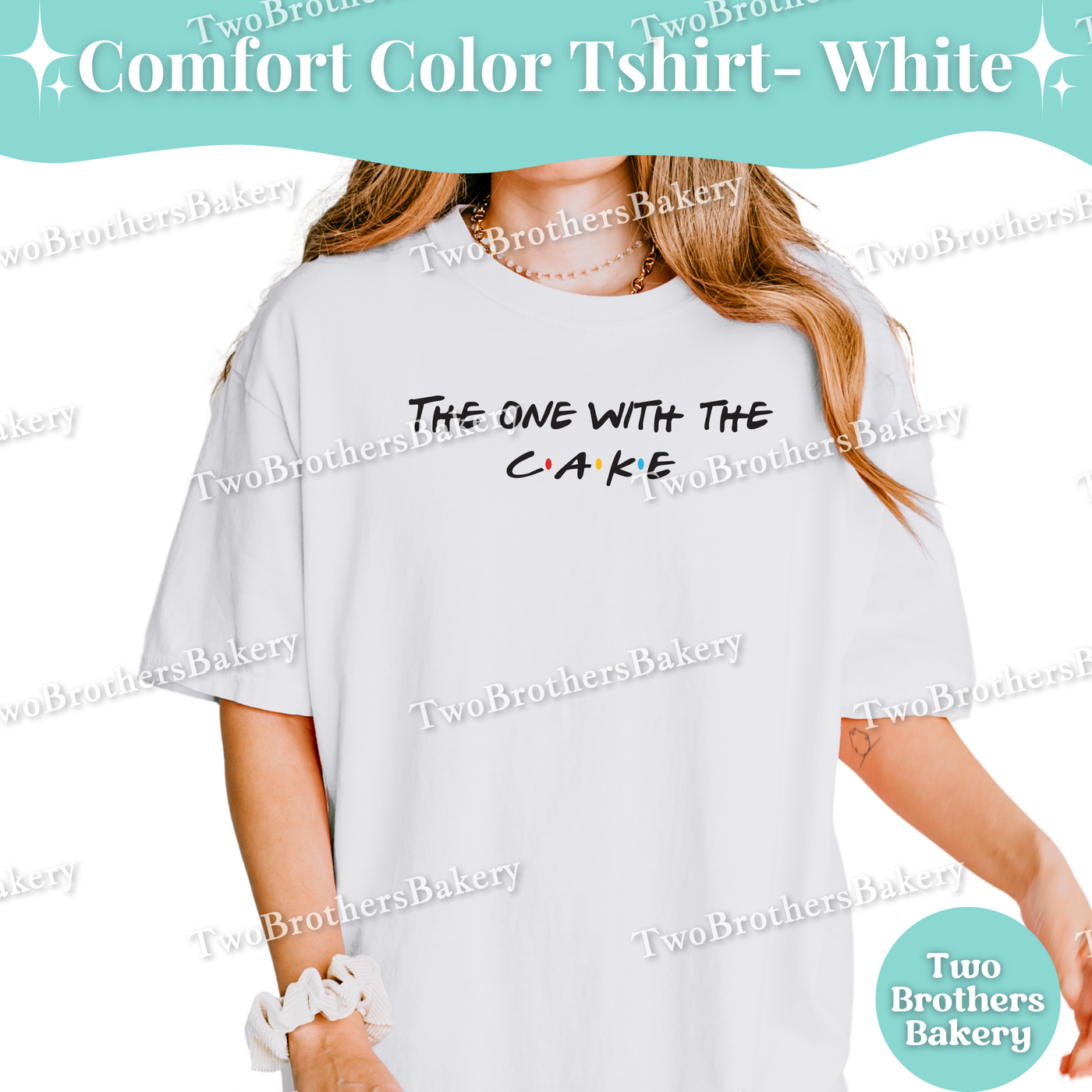 The One with the Cake Shirt, Friends Inspired Baking Tee, Cake Lover TShirt, 90s TV Baker Gift, Cake Baking Tee, Cake Bakery, Cake Decorator