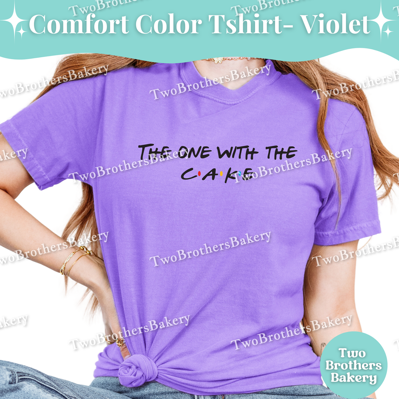 The One with the Cake Shirt, Friends Inspired Baking Tee, Cake Lover TShirt, 90s TV Baker Gift, Cake Baking Tee, Cake Bakery, Cake Decorator