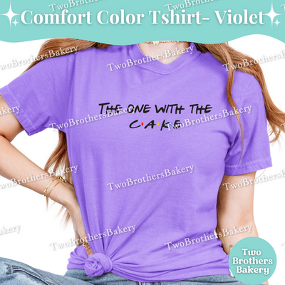 The One with the Cake Shirt, Friends Inspired Baking Tee, Cake Lover TShirt, 90s TV Baker Gift, Cake Baking Tee, Cake Bakery, Cake Decorator
