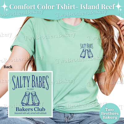 Salty Babes Club Tee, Funny Sassy Tee, Baking Humor Shirt, Summer Baker Shirt, Cottage Bakery Gift, Salty Tee, Funny Baking Tee, Baking Tee