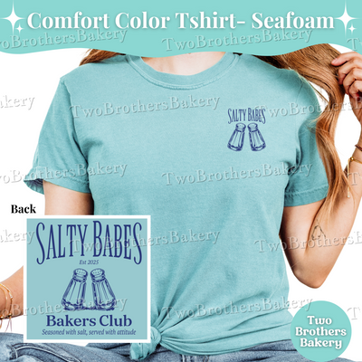 Salty Babes Club Tee, Funny Sassy Tee, Baking Humor Shirt, Summer Baker Shirt, Cottage Bakery Gift, Salty Tee, Funny Baking Tee, Baking Tee