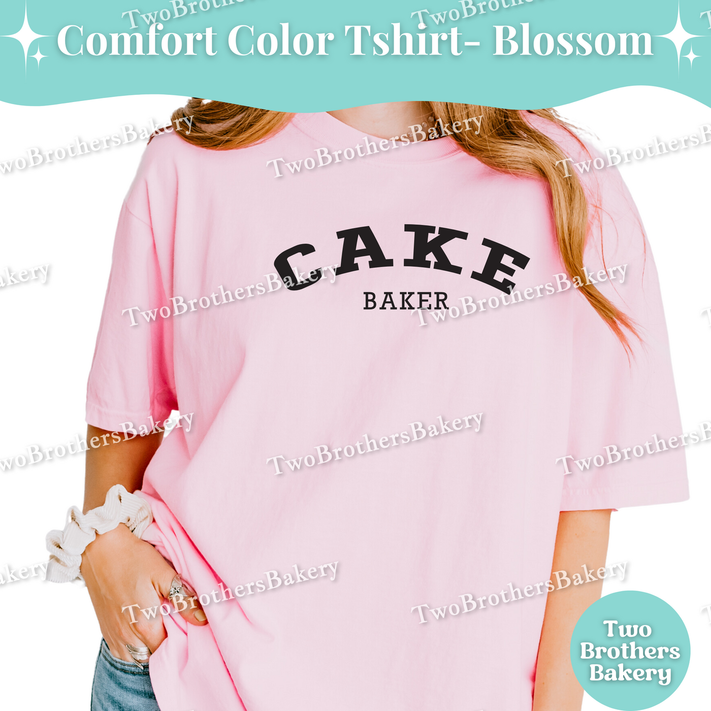 Cake Baker Shirt, Cute Baking Tee, Comfort Colors Cake Lover T-Shirt, Retro Varsity Baker Top, Cake Bakery Apparel, Cake Decorator Tee