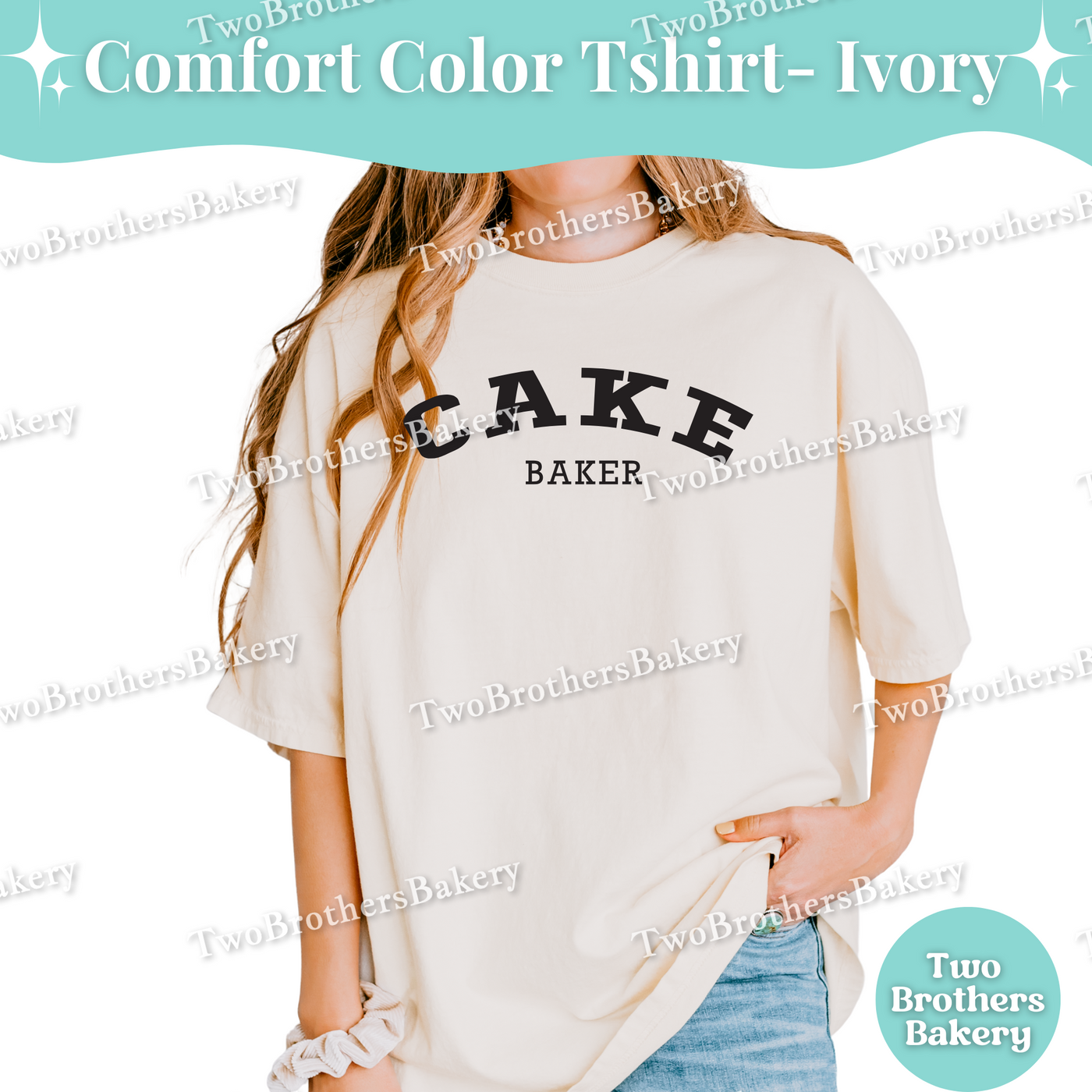 Cake Baker Shirt, Cute Baking Tee, Comfort Colors Cake Lover T-Shirt, Retro Varsity Baker Top, Cake Bakery Apparel, Cake Decorator Tee
