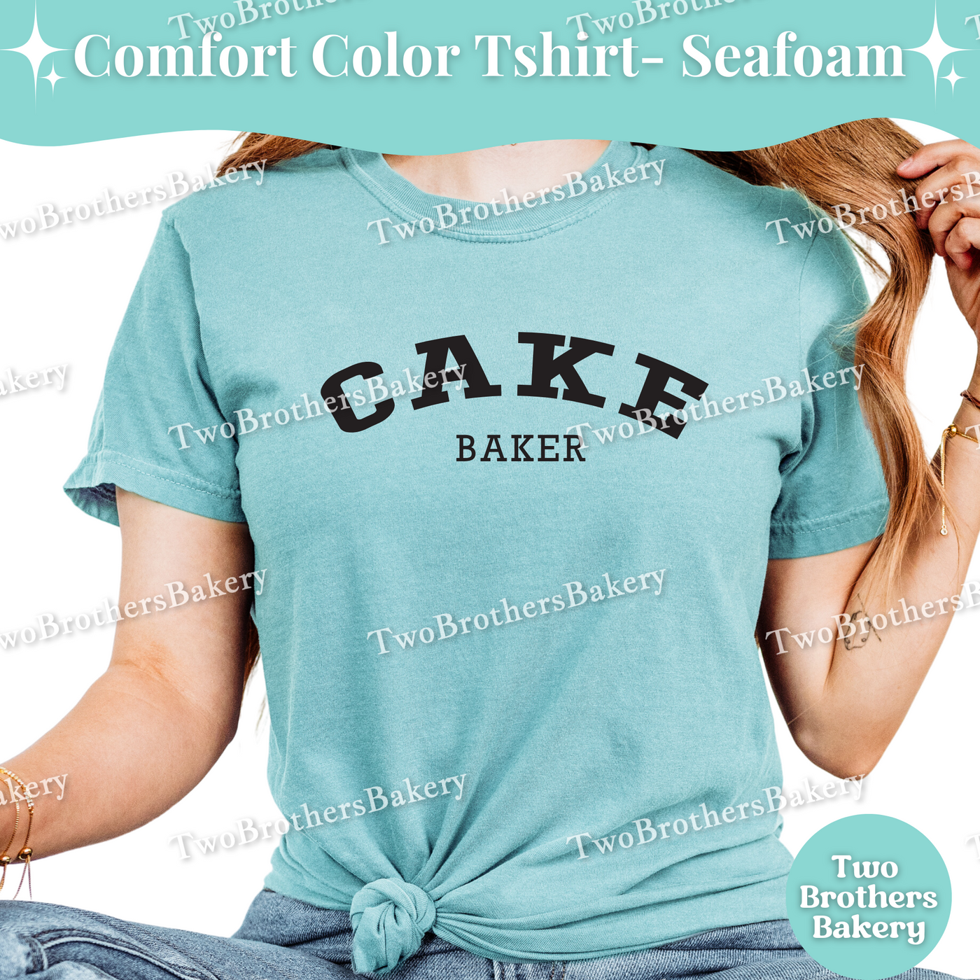 Cake Baker Shirt, Cute Baking Tee, Comfort Colors Cake Lover T-Shirt, Retro Varsity Baker Top, Cake Bakery Apparel, Cake Decorator Tee