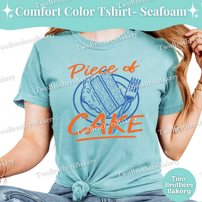 Piece of Cake Shirt, Retro Baking Tee, Cake Lover T-Shirt, Cute Dessert Graphic Top, Fun Baker Gift, Foodie Bakery Shirt, Cake Baker T-shirt