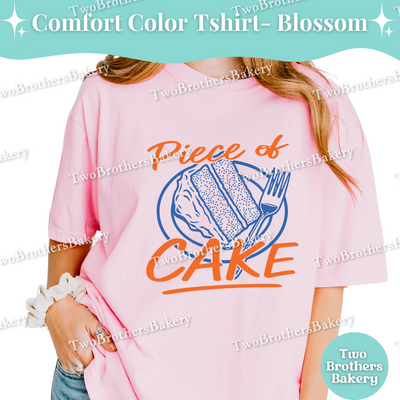 Piece of Cake Shirt, Retro Baking Tee, Cake Lover T-Shirt, Cute Dessert Graphic Top, Fun Baker Gift, Foodie Bakery Shirt, Cake Baker T-shirt